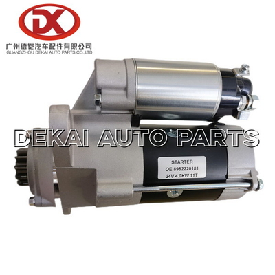 8982220181 8983410980 démarreur ISUZU NPR NKR 4HF1 8 d'ISUZU Electrical Parts 24V 4.0kw 98222018 1