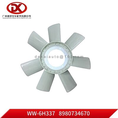 Blade de ventilateur 8980734670 8 98073467 0 pour ISUZU FVZ34 G3 6HK1-TC Pièces de camions